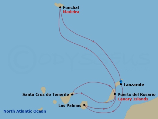Itinerary map