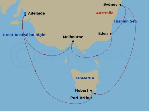 Itinerary map