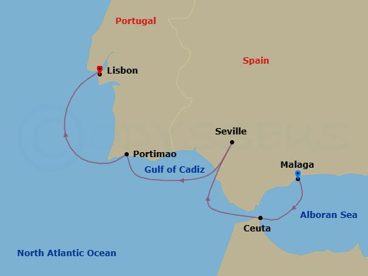 Itinerary map