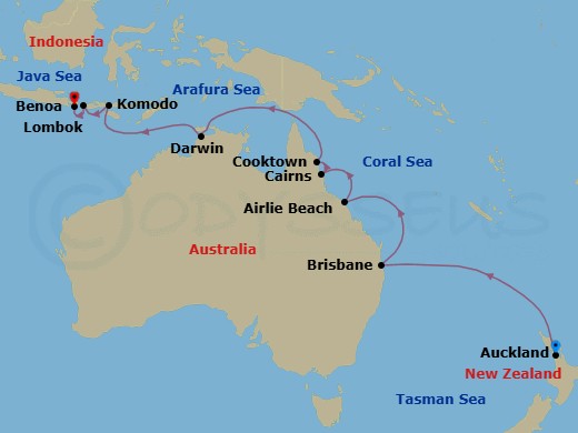 Itinerary map