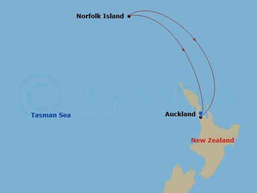 Itinerary map