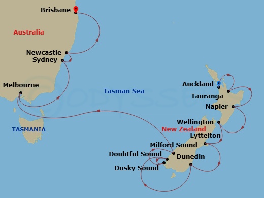 Itinerary map