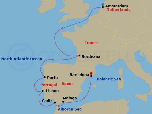 Itinerary map