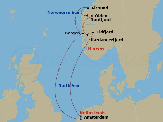 Itinerary map