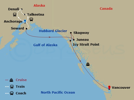 Itinerary map