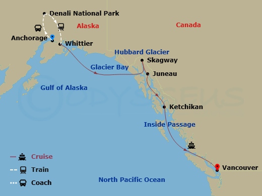 Itinerary map