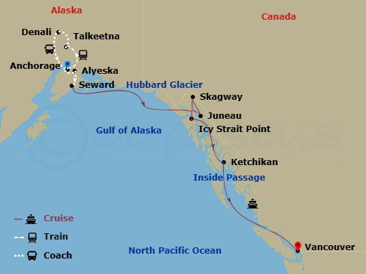 Itinerary map