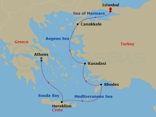 Itinerary map