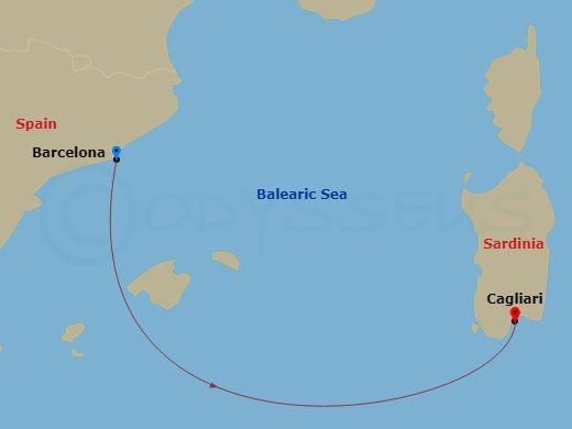Itinerary map