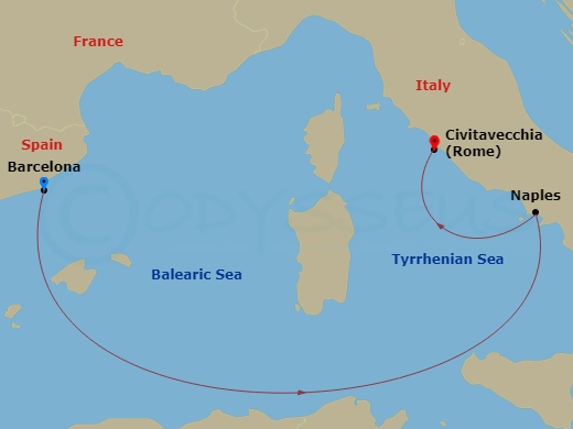 Itinerary map
