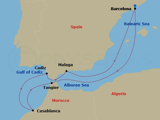 Itinerary map