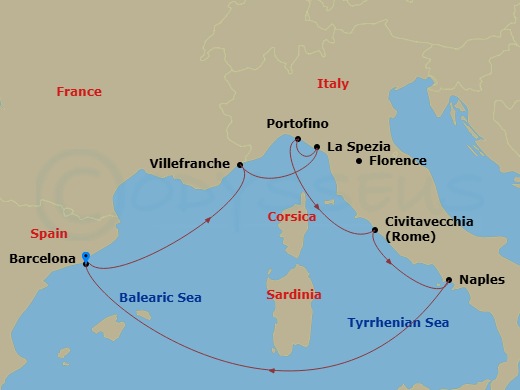 Itinerary map