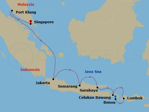 Itinerary map
