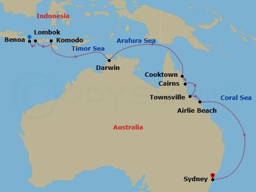 Itinerary map