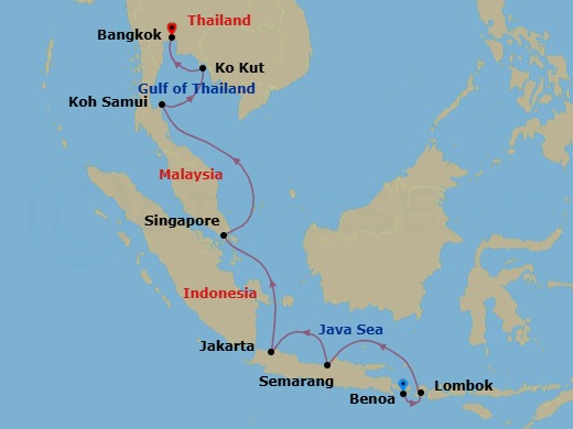 Itinerary map