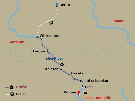 Itinerary map