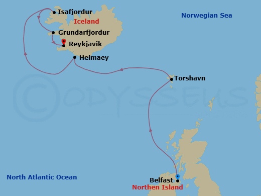 Itinerary map