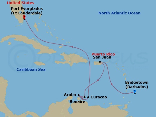 Itinerary map
