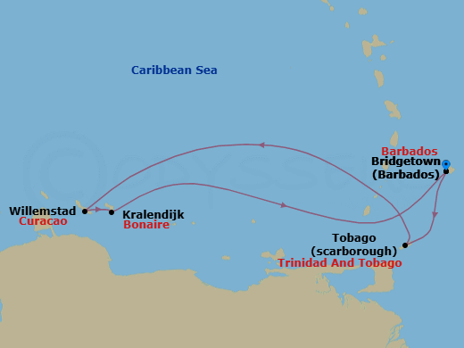 Itinerary map