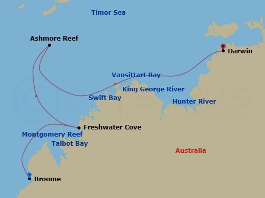 Itinerary map
