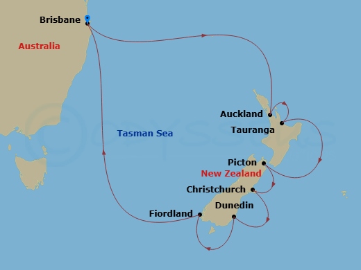 Itinerary map
