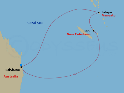 Itinerary map