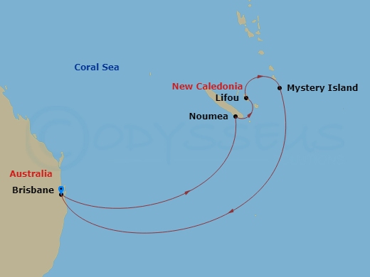 Itinerary map