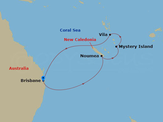 Itinerary map