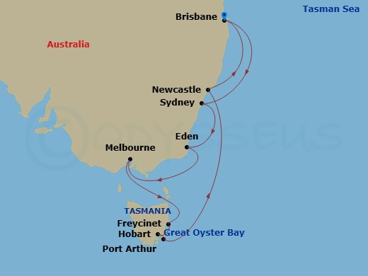 Itinerary map