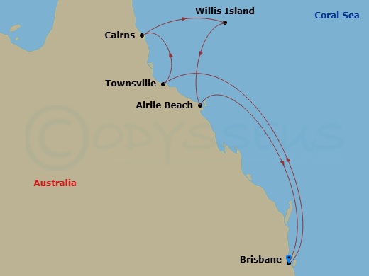 Itinerary map