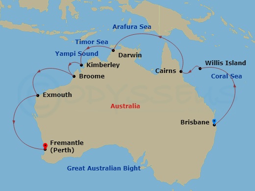 Itinerary map