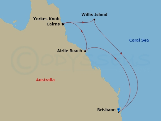 Itinerary map