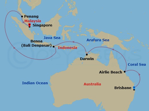Itinerary map
