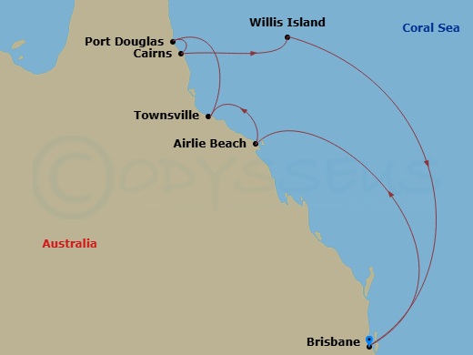 Itinerary map