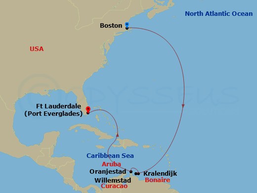 Itinerary map