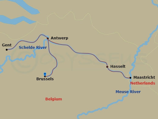Itinerary map