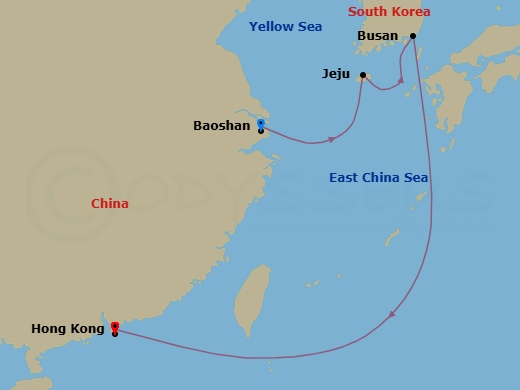 Itinerary map