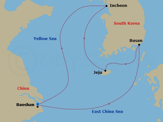 Itinerary map