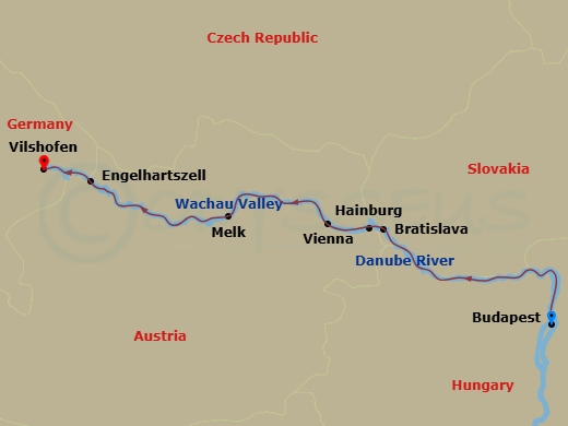 Itinerary map