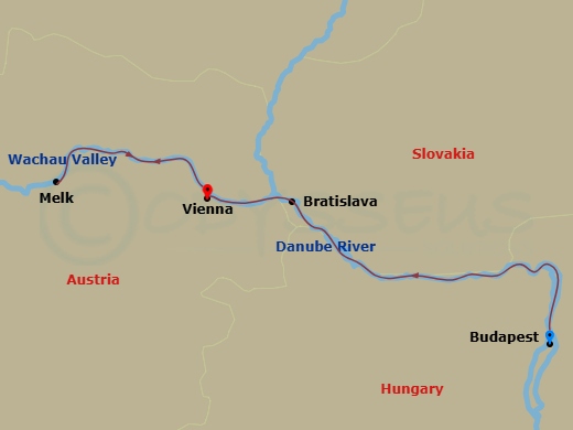 Itinerary map