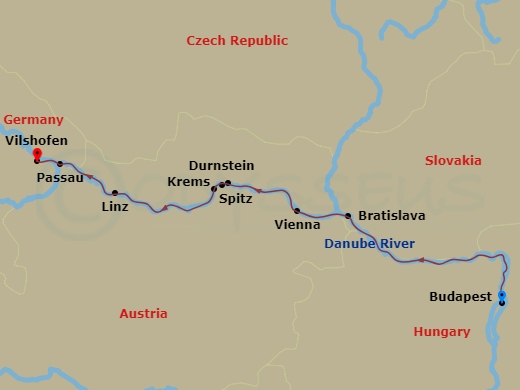 Itinerary map