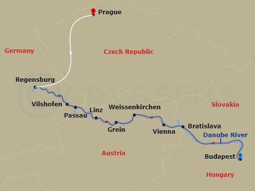 Itinerary map