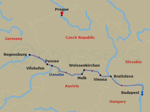Itinerary map