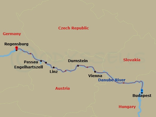 Itinerary map