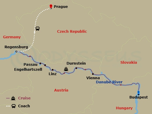 Itinerary map