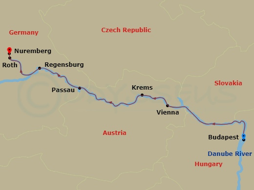 Itinerary map