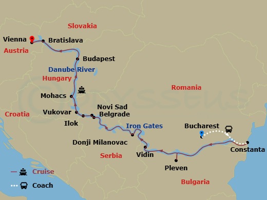 Itinerary map