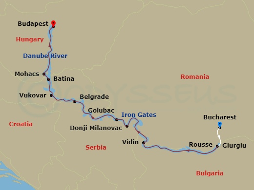 Itinerary map