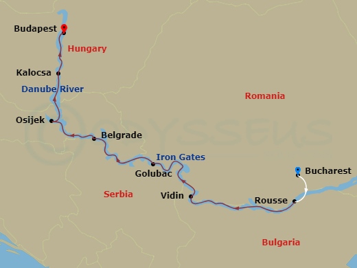 Itinerary map