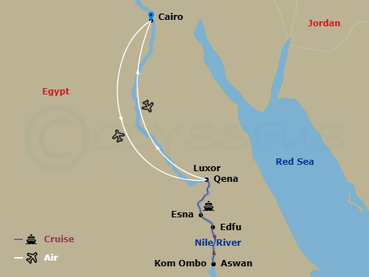 Itinerary map